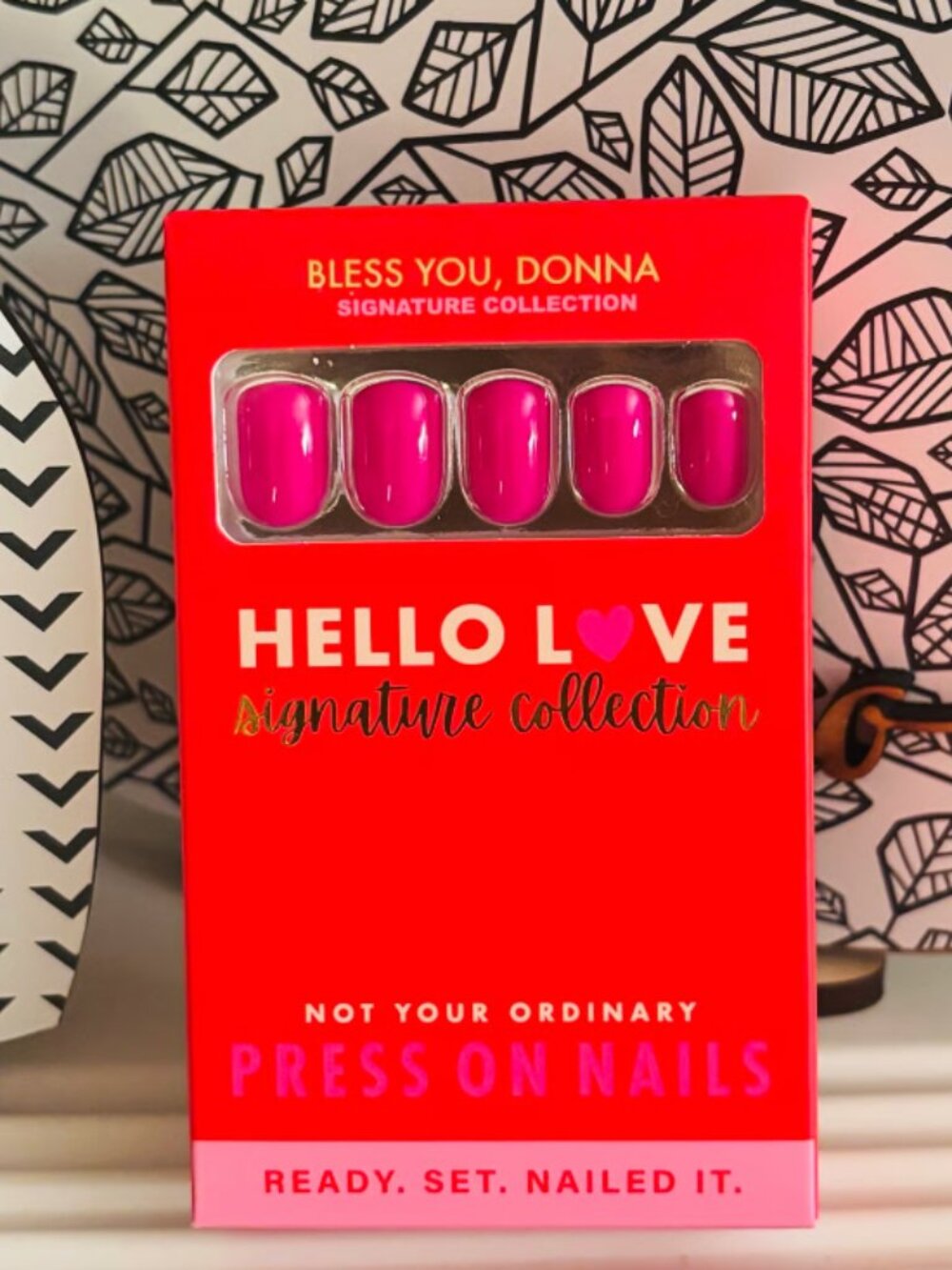 Hello Love Bless You Donna Press On Nails
